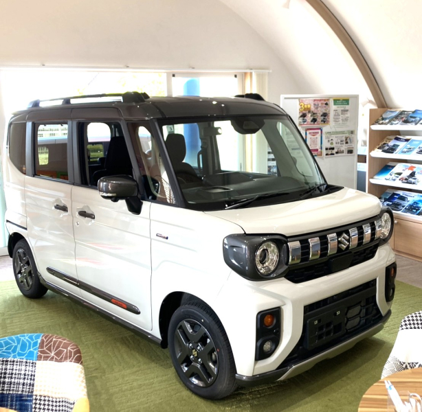 スズキの【スペーシア ギア】 ドーム内 展示を入替ました